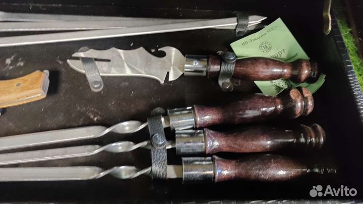 Набор шампуров подарочный