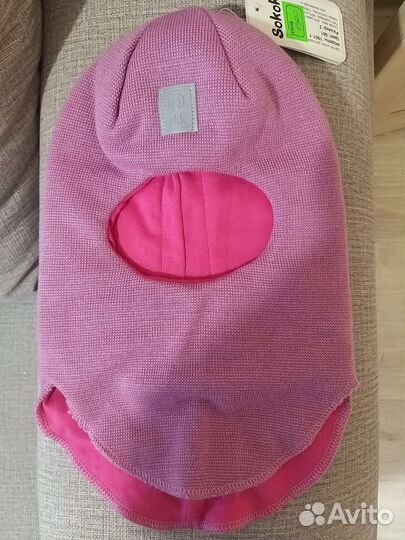 Шапка шлем для девочки зимняя новая