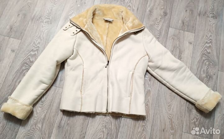 Дубленка женская авиатор 44-46