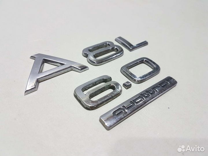 Шильды на крышку багажника 6,0 ауди а8