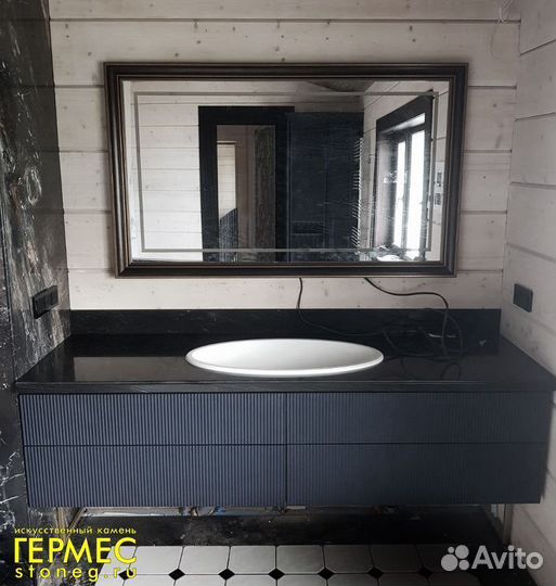 Столешница с раковиной для ванной из камня мi2