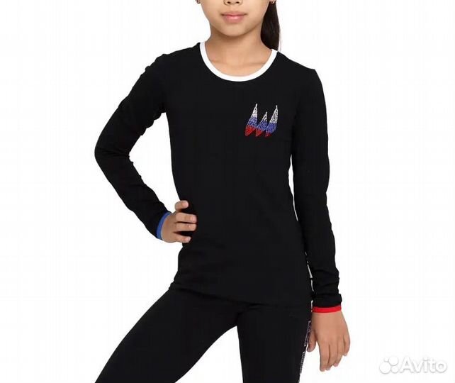 Спортивный лонгслив на рост 134