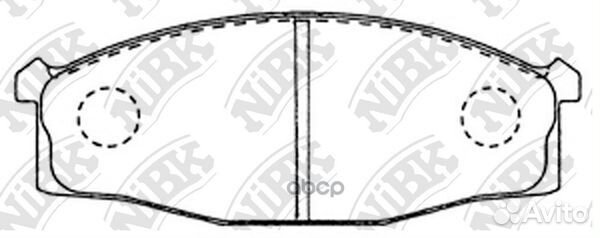 Колодки пер.nissan patrol/cobstar /atlas(PF-2204)