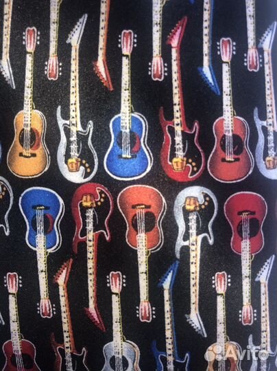 Галстук новый гитара 100 шёлк Robin