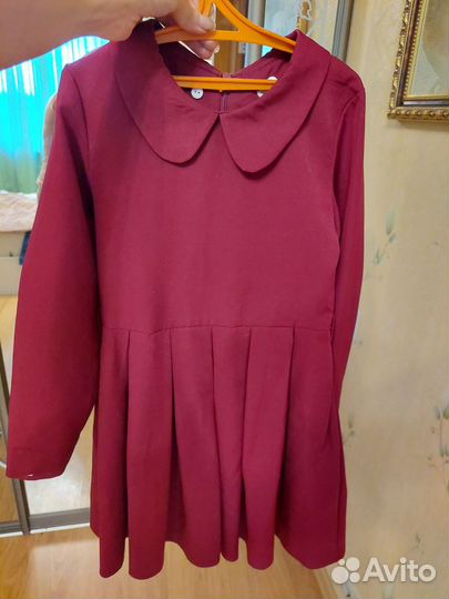 Школьная форма для девочки 128 бордовая