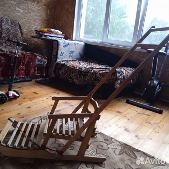 Санки деревянные