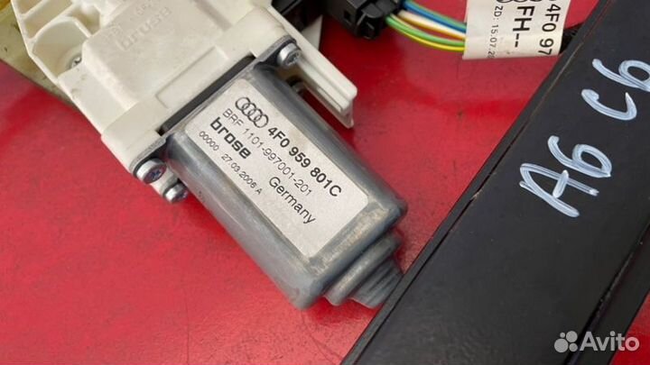 Стеклоподъемник задний левый Audi A6 C6 BDW 2.4