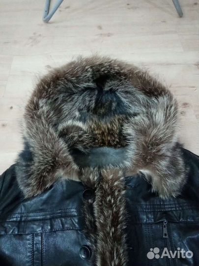 Кожаная куртка на меху