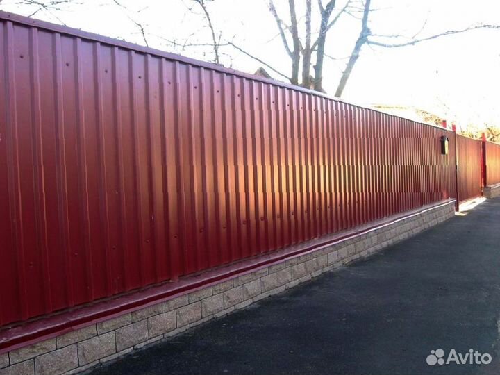 Забор из профнастила