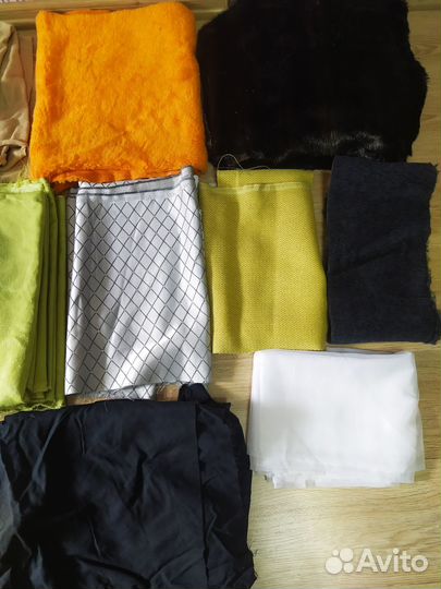 Обрезки ткани разной пакетом