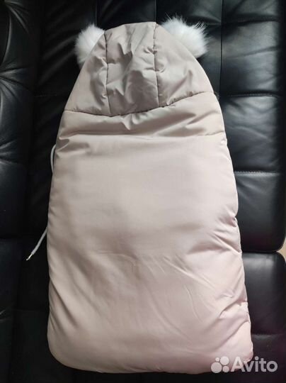 Конверт одеяло на выписку в коляску зима