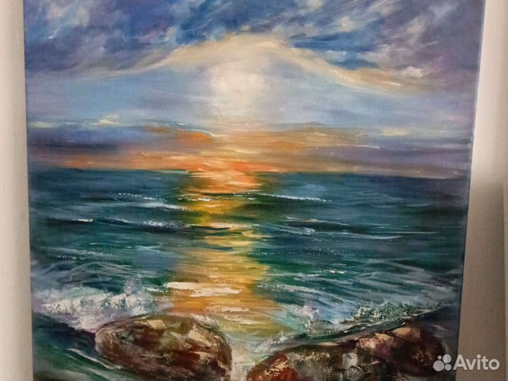 Картина маслом старая