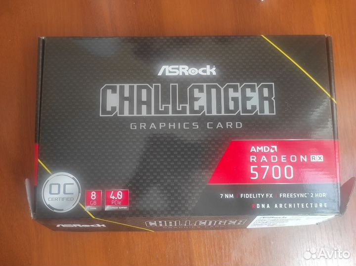 Видеокарта RX5700 Asrock Challandger