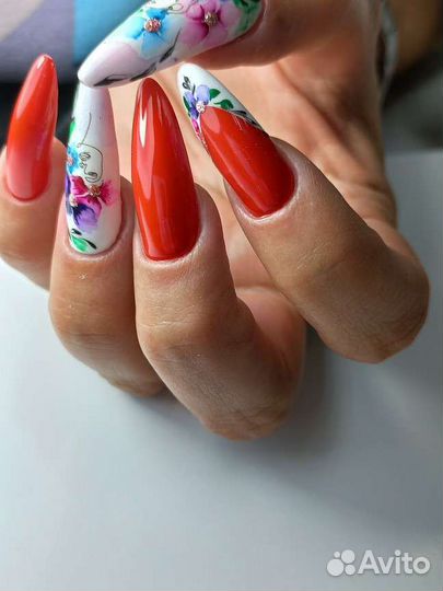 Маникюр/педикюр/наращивание/укрепление