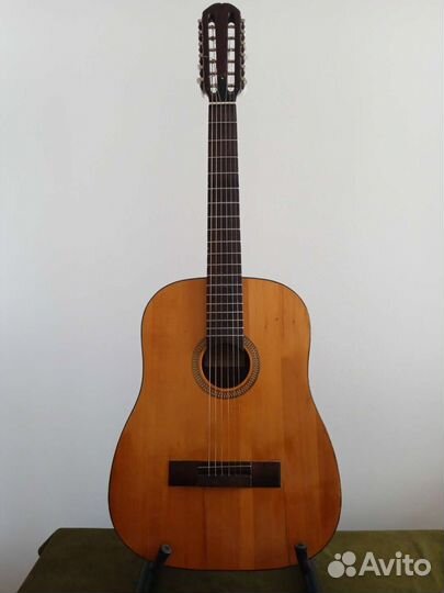 12 струнная гитара Луначарского+ тюнер и чехол