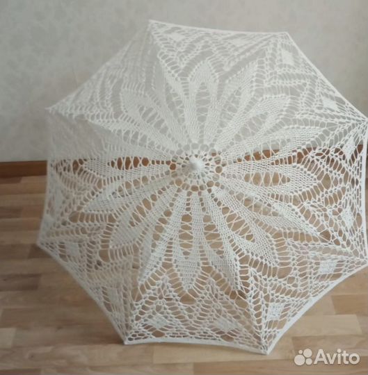 Ажурный зонт вязаный крючком аренда