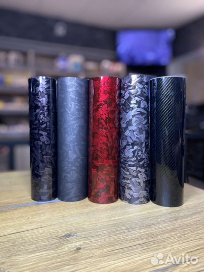 Виниловая пленка под кованный карбон