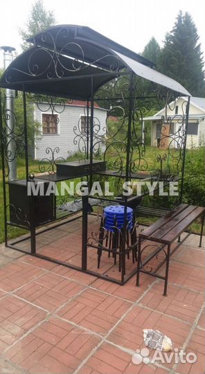 Мангал с крышей