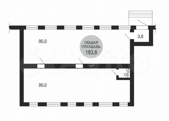 Продам помещение свободного назначения, 183.6 м²