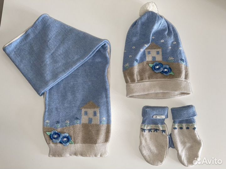 Шапка,шарф и варежки для девочки mayoral 2 (92)