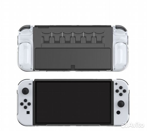 Защитный чехол Nintendo switch oled с отсеками