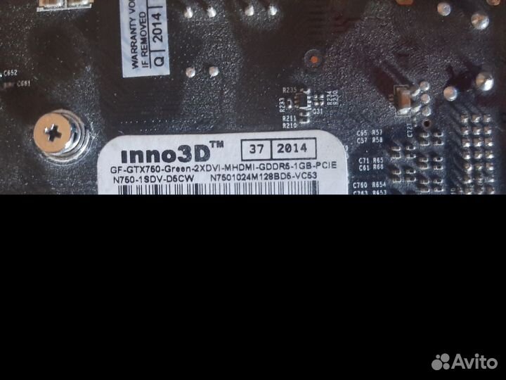 Видеокарта gtx750 1gb