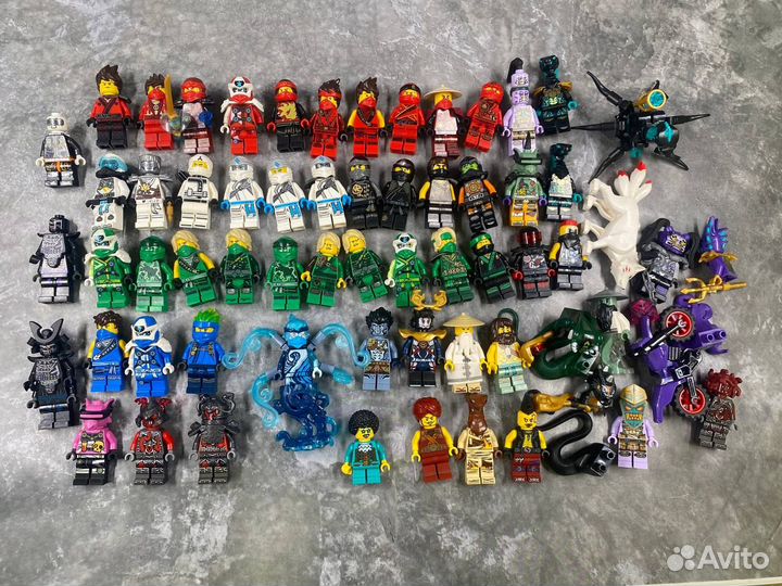 Lego ninjago минифигурки ллойд кай ния зейн джей