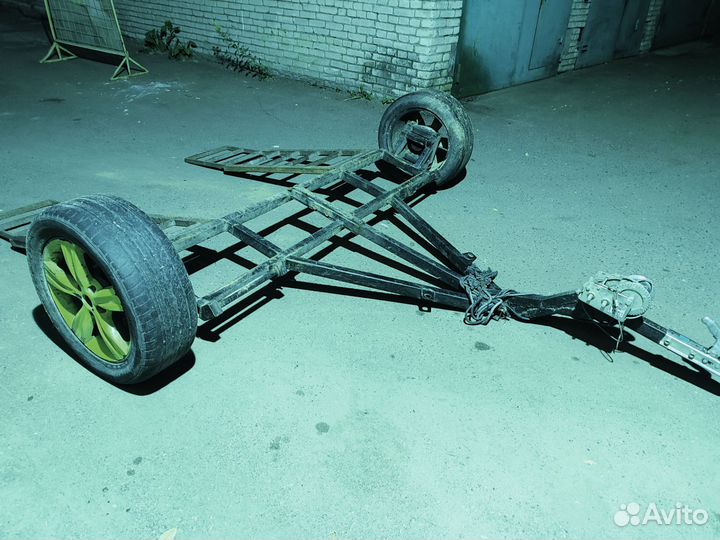 Прицеп подкат для перевозки автомобиля усиленный