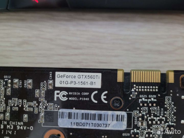 Видеокарта evga gtx 560ti 1GB