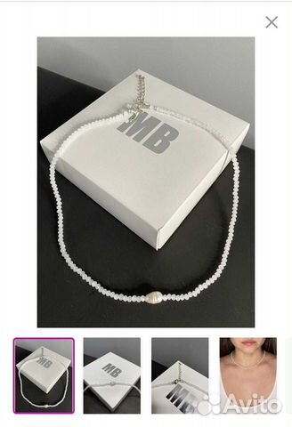 Чокер с жемчужина