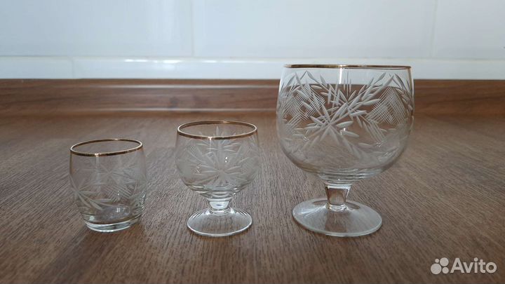 Подарочный набор фужеров, рюмок, стопок