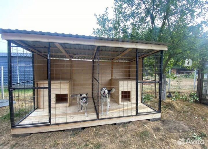 Вольер для собак уличный с зимником