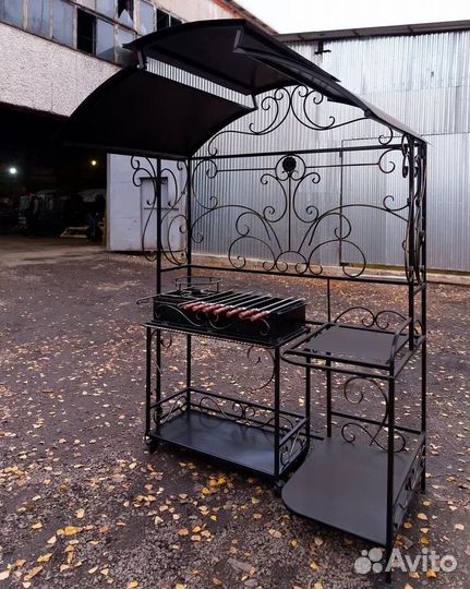 Мангал с крышей