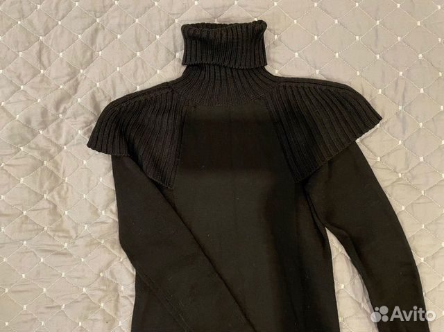 Платье Водолазка черное теплое 42-44 рр