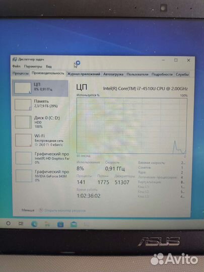 Ноутбук Asus x550l