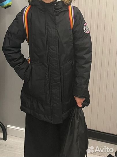 Парка для девочки 128/134