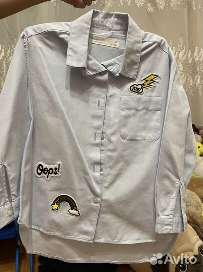 Рубашка zara для девочки 110