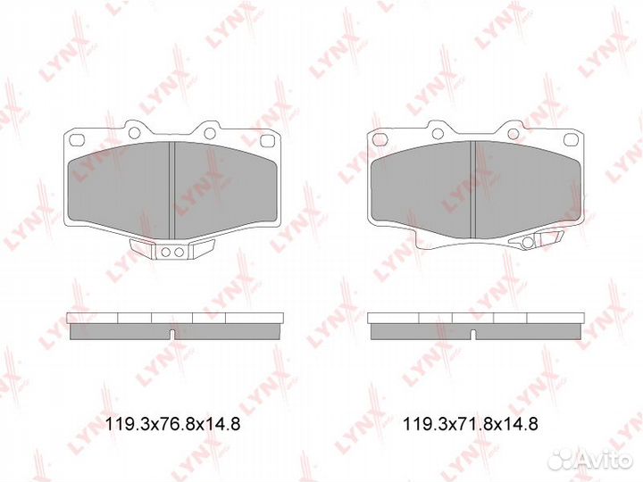 Колодки тормозные передние toyota 4Runner 2.4-3.0D