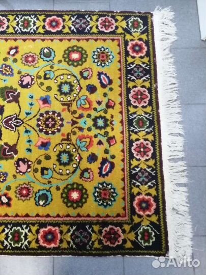 Ковер 1.4 х 2.0, шерсть, ручная работа, СССР