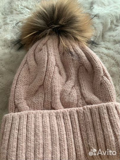 Теплые шапка и шарф детские