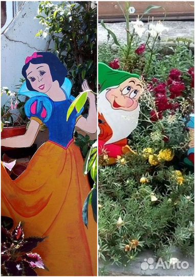 Декоративные фигурки для детского участка и не тол