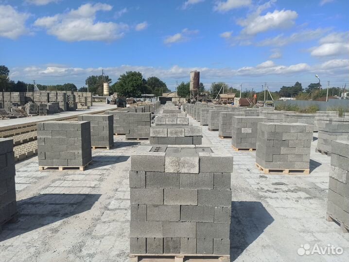 Керамзитобетоннный вибропрессованный блок