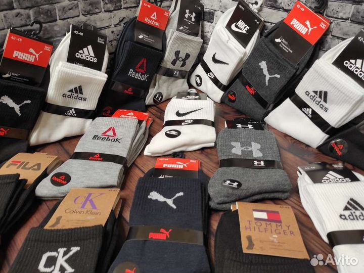 Носки Nike Puma Adidas Reebok