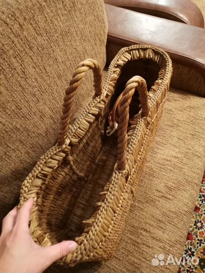 Старинная плетёная сумка 20вв