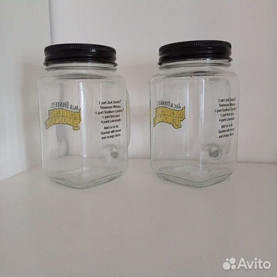 Банка стеклянная для коктейля jack daniels