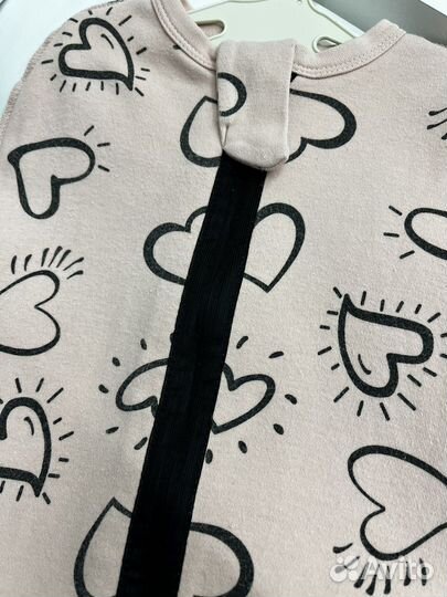 Кокон пеленка с шапочкой, 62 размер