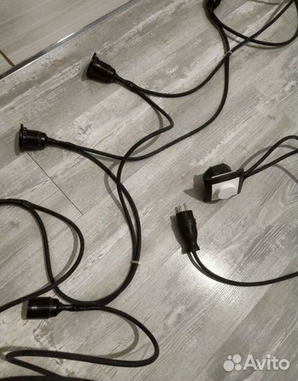 Ретро/лофт гирлянда 9,5 метров с регулировкой ярко