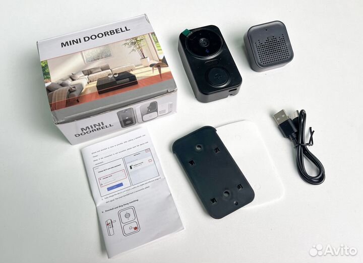 Умный беспроводной дверной звонок с камерой Wi-Fi