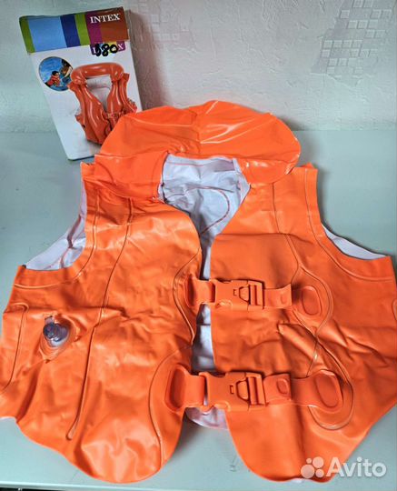 Детский надувной жилет для плавания 18-30 кг