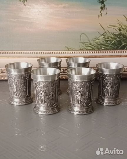 Набор стопок олово Германия